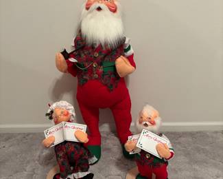 Vintage Christmas Doll Set