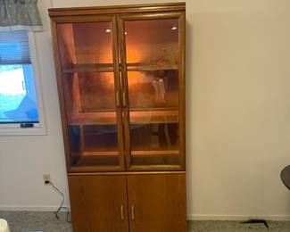 Vintage Wooden Display Cabinet