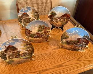 W.S. George Country Musings Collector Plates Set