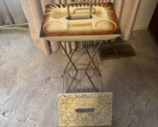 Vintage Standing Ashtray with Replaceable Tops