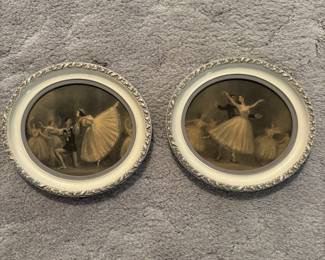 Pair of Antique Ballerina Prints