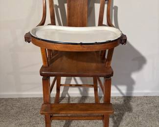 Antique Wooden Highchair