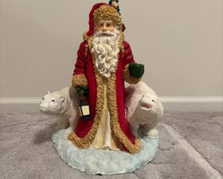 1998 Department 56 Polar Bear Santa Figurine
