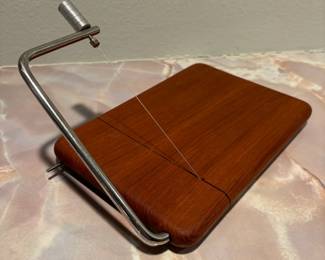 Good Wood Genuine Teak Cheese Cutter