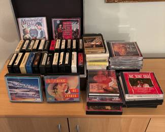 Vintage 8 Track and CD Collection