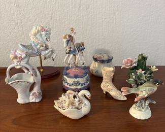 Collection of Decorative Porcelain Figurines