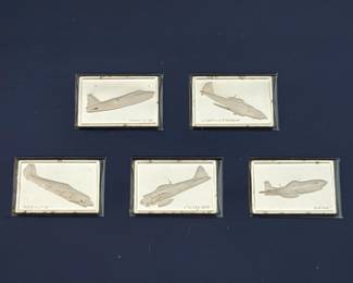 1978 Franklin Mint, The Great Airplanes Sterling Silver Miniature Collection