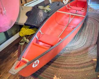 #14 15ft Red Canoe