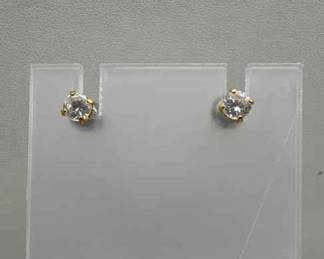 Sparkling 1/8” Stud Earrings