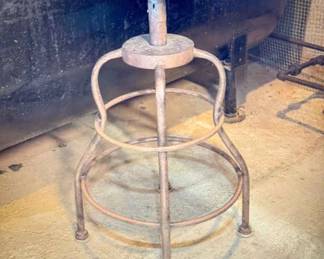 Spinning Industrial Style Stool