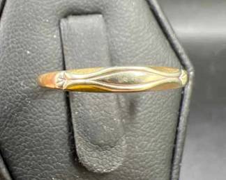 Two-Tone 14K Gold Wedding Band