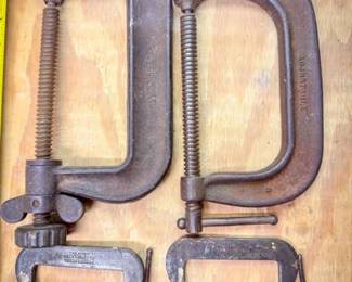 (4) Vintage American Made C Clamps
