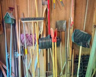 Wall of Lawn Tools
