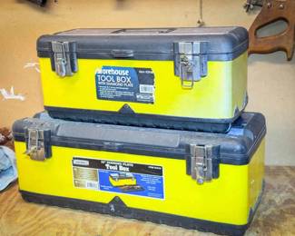 (2) Storehouse Diamond Plate Tool Boxes - EMPTY
