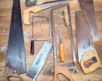 Hand Saws Arranged Tastefully