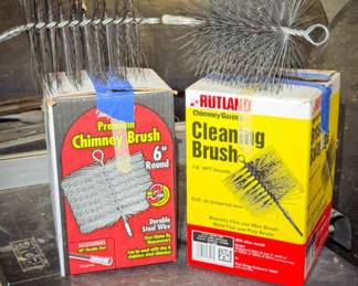(2) Chimney Cleaning Brushes With Boxes