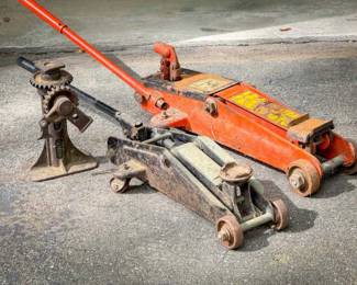 3 ton, 2 ton, and vintage jack lifts