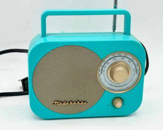 Studebaker Retro Style AM/FM Radio – Aqua Blue