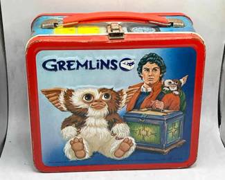 Vintage 1984 Gremlins Metal Lunchbox with Thermos by Aladdin
