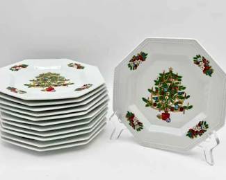 Fairfield “Peace on Earth” Christmas Tree Plates