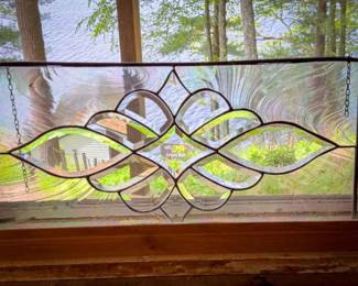 Stained Decorative Glass With Rainbow Sheen