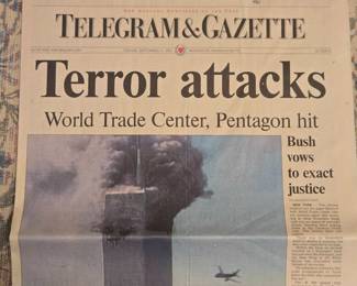 9/11 Worcester Newspaper