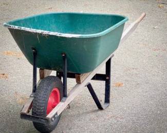 Green Plastic Wheel Barrow