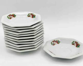 Fairfield “Peace on Earth” Christmas Tree Saucers