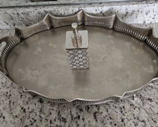 *Silver serving tray