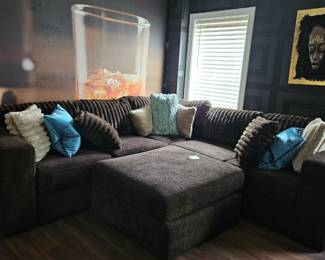 *New Chocolate 4 piece sectional 