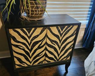 *Zebra accent cabinet 
