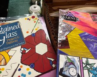 Selection of Stain Glass and pattern books