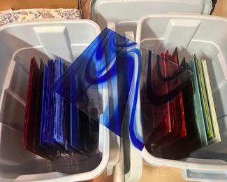 Tubs of Stain Glass