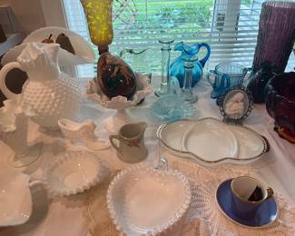 Milk Glass ~ Hobnail