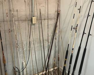 Vintage and Deep Sea fishing rods