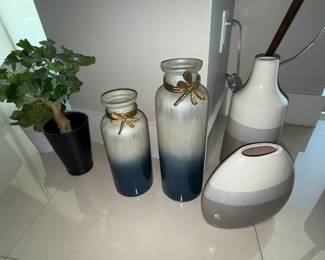 2 VASES ON RIGHT (TAN & BROWN)-SOLD