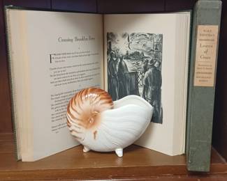 Fitz and Floyd Planter. Walt Whitman Leaves of Grass!