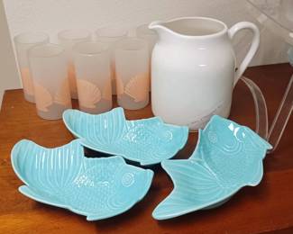 Vintage Barware & Koi Bowls