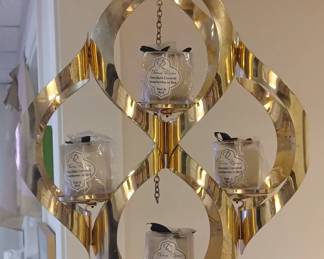Mid Century Hanging Candle Holder