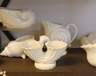 Collection of Vintage Shell Planters.