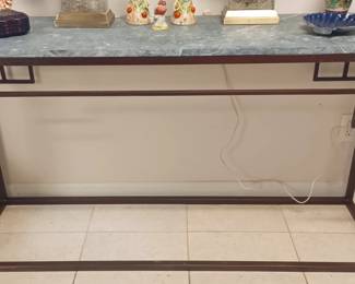 Amazing Custom metal Console with Marble Top