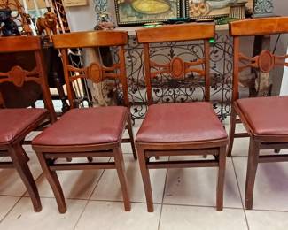 Set 4 Vintage Folding Chairs