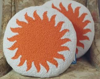 New with tags hooked pillows