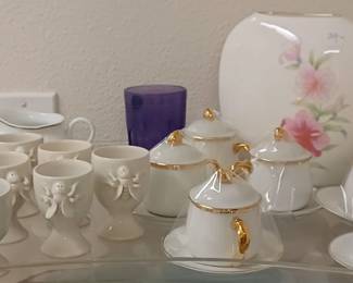 Artisan Bee Egg Cups and Pots de Creme