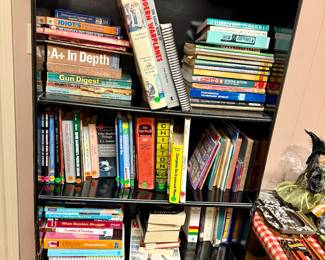A variety of books, from collectibles to children’s books