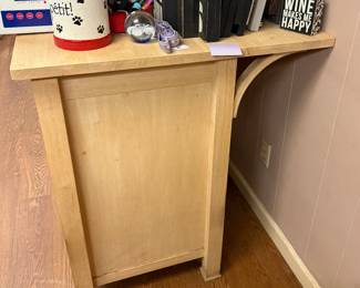 Light oak kitchen island cabinet