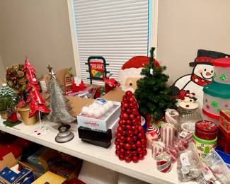 A large selection of Christmas decor, crafting and more, including Department 56 and Fitz & Floyd.