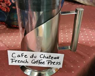 CAFE DU CHATEAU FRENCH COFFEE PRESS