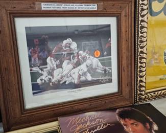 FRAMED ALABAMA FOOTBALL PICTURE