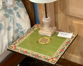 Tile topped table